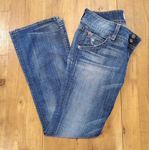 Hudson Mid-Rise Boot Cut Flap Pockets Jeans